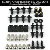 Fit For Suzuki AN650 Burgman 650 2003-2018 2013 2014 2015 Complete Fairing Bolts Kit Cowling Bolts Clips Screws Stainless Steel sidabras