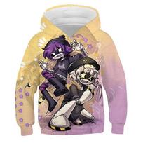 Harajuku Žudikiški Dronai Hoodies Vaikams Megztinis Su Gobtuvu Animacinis 3D Spausdintas Berniukams Mergaitėms Megztukas Laisvalaikio Viršutiniai Drabužiai Ruduo Gatvės Stilius Y2k Drabužiai 120 beige