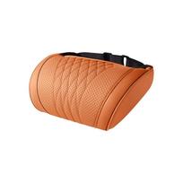 Universal Car Neck Pillow Perforated PU Leather Automotive Head Support  Car Interior oranžinė