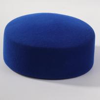 New Wool Beret Hat Autumn Winter Medicine Box Cap 100% Pure Wool French Felt Flat Top Women's Hat One Size mėlyna