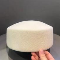 New Wool Beret Hat Autumn Winter Medicine Box Cap 100% Pure Wool French Felt Flat Top Women's Hat One Size dramblio kaulas