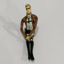 NEW Anime Attack on Titan Rivaille Ackerman Eren Jaeger Cosplay Doll Plush Stuffed Dolls Abstract Wire Skeleton Halloween Prop 27CM gray