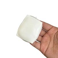 Tofu Crunchy Squishy Crispy Sound Squeeze Toy Round Blocks Filled Stress Relief No Rebound Fidget Toy ASMR Sensory Toy Gifts white