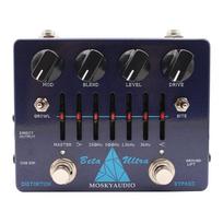 Mosky Beta Ultra Bass Preamplifier Preamp/Distortion/6 Band EQ Effect Pedal for Electric Bass black