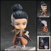 Sekiro: Shadows Die Twice Anime Figure #2522 - Sekiro Action Model, Movable Joints Collectible gray