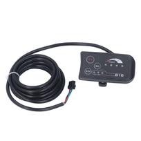 36V 48V S810 LED ekranas elektriniam dviračiui, 4 laidų dviračio modifikavimo LED valdymo ekranas, SM kištukas gray