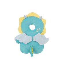 Cute Animal Design Baby Anti-Fall Head Protector Toddler Anti-Collision Pillow  For Walking Little Dragon blue