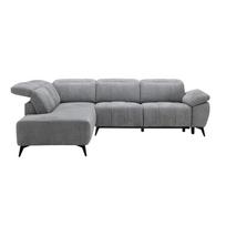 Kampinė sofa HAMID LC Elektrinis reglaineris Pilka