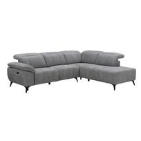 Kampinė sofa HAMID RC Elektrinis reglaineris Pilka