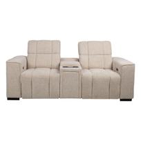 Sofa HUB 2 vietų Elektrinis reglaineris Smėlio