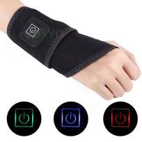 Heating Wrist Protector Sports Protection Breathable Support Sleeve Hand Joint Brace Tool Heat Health Care Device beige