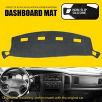 Prietaisų skydelio apsauginis kilimėlis 2002-08 Dodge Ram 1500 2500 3500 Automobilio prietaisų skydelio kilimėlis Gray Dashboard Mat black