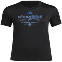 adidas Womens Austin FC Pre-Game Short Sleeve Soccer T-Shirt, Black_Fc XXXXXL juoda
