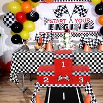 Car  Competition 123 Traffic Light Props Party Decoration Box One Size raudona