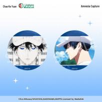 Official Kiyomine Hazuki & Kaname Fujito Amnesia Badge Set - Fire Emblem Edition 65mm white