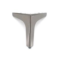 Metalinės atraminės kojelės sofai, televizoriaus spintelėms, kavos staliukams, naktinėms spintelėms ir batų spintelėms 10cm Long Side 140g
