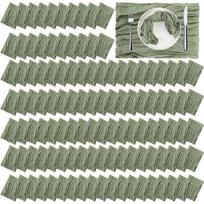 120 Cheese Cloth Napkins in Bulk Measuring 50.64 X 50.64 Cm Perfect for Rustic Decor At Weddings Receptions and Shower Parties gray