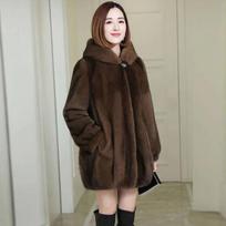 Moterisks dirbtinio audinės vilnos kailinis paltas su gobtuvu, vidutinio ilgio, storas audinės paltas, laisvas XXXXL gray
