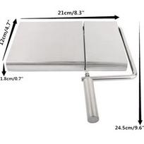 Stainless Steel Cheese Slicer Tofu Foie Gras Cutter Butter Cutting Board With Replacement Cutting Wire Kitchen Tools white