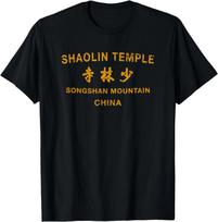 NEW LIMITED Shaolin Kung Fu Temple  Chinese Martial Arts T-Shirt M black