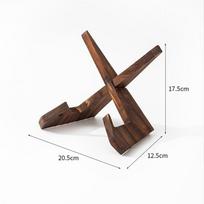 Wooden Cookbook Stand Flat Stand Base Kitchen Cookbook Stand Reading Stand Wooden Record Stand Resding Stand brown