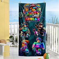 Roblox Beach Towel High Absorbency & Quick-Dry Comfortable Lightweight Perfect for Traveling Yoga Camping and Swimming 70cmx140cm(27x55inch)