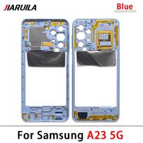 Middle Frame Bezel With Power Button for Samsung A23 4G 5G A23 5G Blue
