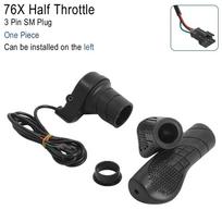 FT76X Half Handlebar Accelerator Waterproof/SM Plug Left/Right Handle Parts for E-bike Half Twist Throttle Electric Scooter Bike Throttles 2 SM Plug
