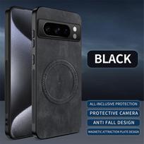 For google Pixel 8 Pro /Pixel 8Pro/Pixel 8A Case Simple Stylish Magnetic Suction Luxury Leather Skin-friendly Anti-drop Cover Pixel 8