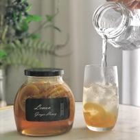 Handmade Honey Lemon Ginger Syrup Sore Throat Honey Tea 1 pcs 500g gray