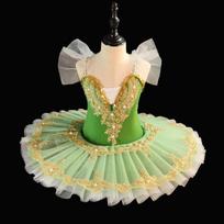 Vasaros Mergaičių Baleto Suknelė Elegantiškas Pasirodymas Vaikų Šokių Kostiumas Kūdikių Tiutu Suknelės Mergaičių Drabužiai Vestidos Apranga Vaikams 130 žalia