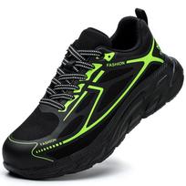 Labor Insurance Shoes Men's Steel Baotou Anti-smashing and Anti-piercing Breathable Lightweight Safety Work Shoes 40 black