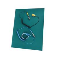 Electrostatic Discharge Anti Static Wrist Strap Ground Wire Mat Set for Phone Repair įvairiaspalvis