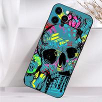 Šauni Grafičių MenoTelefono dėklas iPhone 16,15,14,13,12,11 Plus,Pro Max,XS,X,XR,SE,Mini,8,7 Telefonams, Minkštas Silikoninis Juodas Dangtelis iPhone13PRO black