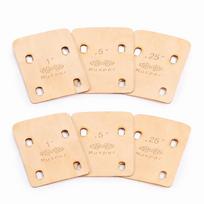 6pcs 0.25/0.5/1 Degree Guitar Neck Shims Maple Wood Wooden Color Neck Shims Set Guitar Neck Plate Tool Guita rMaintenance šviesiai pilka spalva