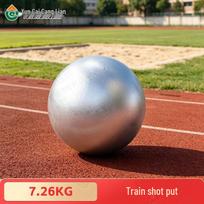Standard Solid Cast Iron Shot Put 7.26kg white