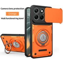 Armor Shockproof Case For Motorola Edge 70 Fusion 60 Pro Slide Camera Lens Protection Metal Ring Holder Phone Cover Fundas Moto Edge 70 black