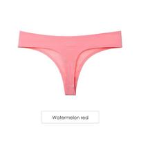 Medvilniniai moteriški stringai Sexy Ice Silk G-String kelnaitės Besiūliai apatiniai moteriški bikiniai kelnaitės apatinis trikotažas 1 vnt. XXL pink