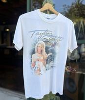 Vtg Jerzees Y2K Taylor Swift Debut Album Tour T Shirt Rare Size (small XXXL white