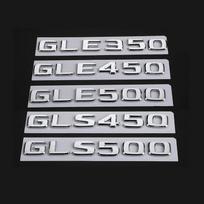 ABS 3D Chrome Letters For Car Trunk Emblem Logo Mercedes GLE 350 450 500 W166 W167 GLS 450 500 X166 X167 N CVNF4 Lettering Accessories GLE400 gray