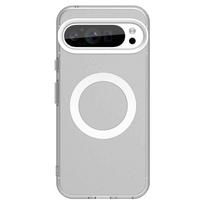 Google Pixel 9 Pro XL saldainių spalvos magnetinis telefono dėklas Google Pixel 8 Pro 8A 9A dėklams Skaidrus matinis smūgiams atsparus dangtelis Google Pixel 9 Pro gray