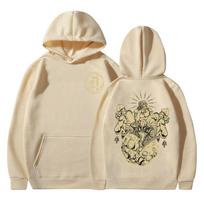 Japanese Anime Jojo Bizarre Adventure Hoodies Dio Brando Manga Graphic Sweatshirts Men Women Long Sleeves Loose Fleece Pullovers M beige
