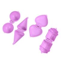 4pcs Plastic Cake Pop Mold Set Pink Purple DIY Crafts Cake Pop Maker Heart Cake Round Shape Mini Cakes Mold Baking Accessories