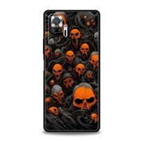 Phone Case Cover for Redmi 14C 10C Note 15 14 13 12 10 11 Pro Plus K40 5G Soft TPU Shockproof Fundas Shell Terror Black Skull Note 12 Pro 4G black