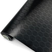 Diamonds Carbon Fiber Vinyl Wrap Bubble-free Car Stickers Waterproof Self-adhesive Glossy Car Film Covering Auto Accessories 10cm x 150cm black