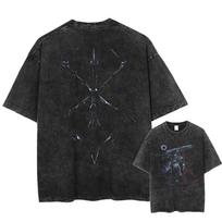 Berserk Manga T Shirt Harajuku Gothic Tshirt Washed Casual Oversized Tshirt Clothing Summer Short Sleeve Cotton Tees Streetwear 3XL
