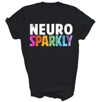 Neuro Sparkly Neurodivergent Adhd Unisex Shirt Gift 110 blue