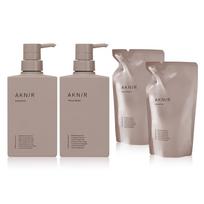 AKNIR Rinka Hair Shampoo 300ml Treatment 300g Set Gift Box Packaging & (Pink, 2-Month Supply) - gray