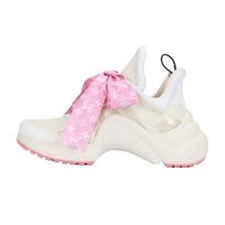 LOUIS VUITTON Archlight 1.0 Sneakers 'Beige With Pink Monogram Ribbon' Women's 1ABB68 40 pink