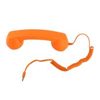 Mobiliojo telefono ragelis USB C Apsaugotas nuo radiacijos Vintažinis telefono ragelis su 3,5 mm lizdu išmaniajam telefonui beige